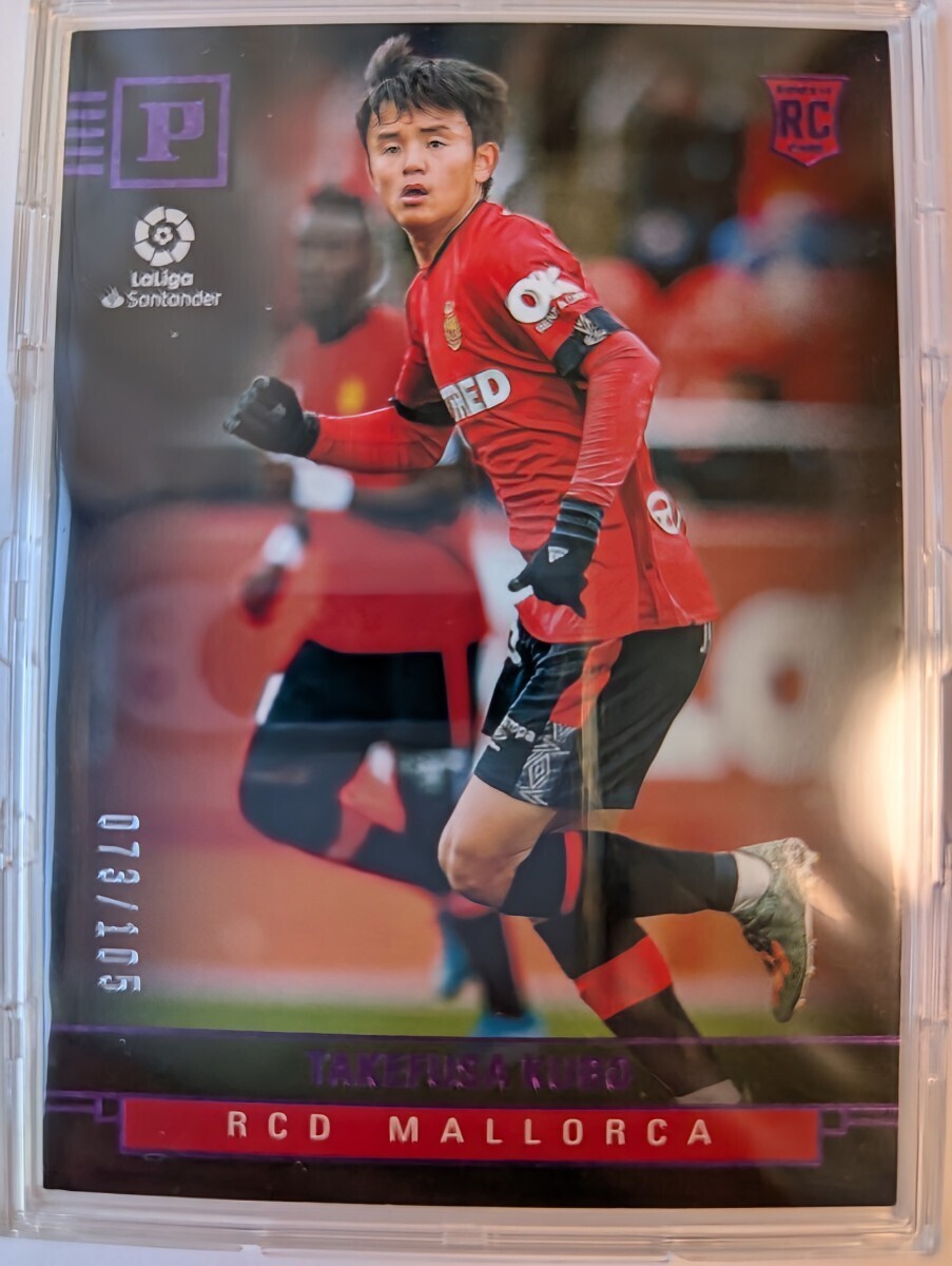 【超貴重！】105枚限定 ルーキーカードパラレル 久保建英 2019-20 Panini Chronicles Purple Takefusa Kubo Rookie_2