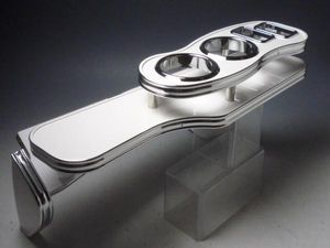 【限定品】ミライースフロントテーブルSライン WH フルメッキ