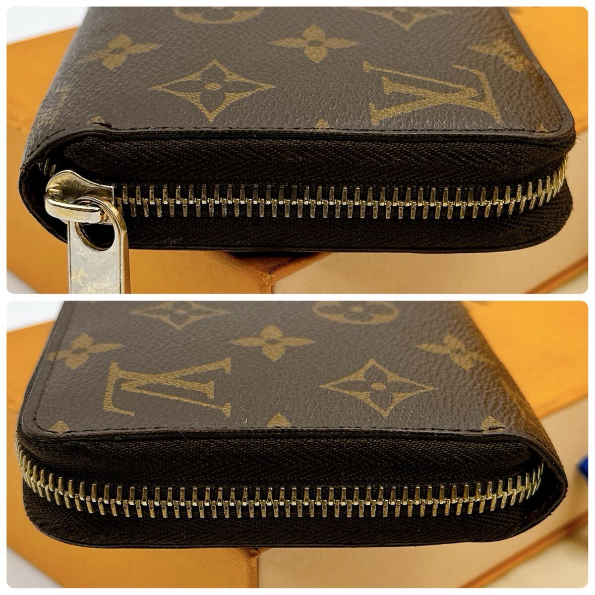 5646 極 LOUIS VUITTON ルイヴィトン モノグラム ジッピーウォレット ラウンドファスナー 長財布 ウォレット M60017 ...