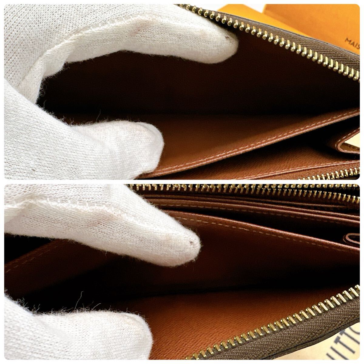 5646 極 LOUIS VUITTON ルイヴィトン モノグラム ジッピーウォレット ラウンドファスナー 長財布 ウォレット M60017 ...