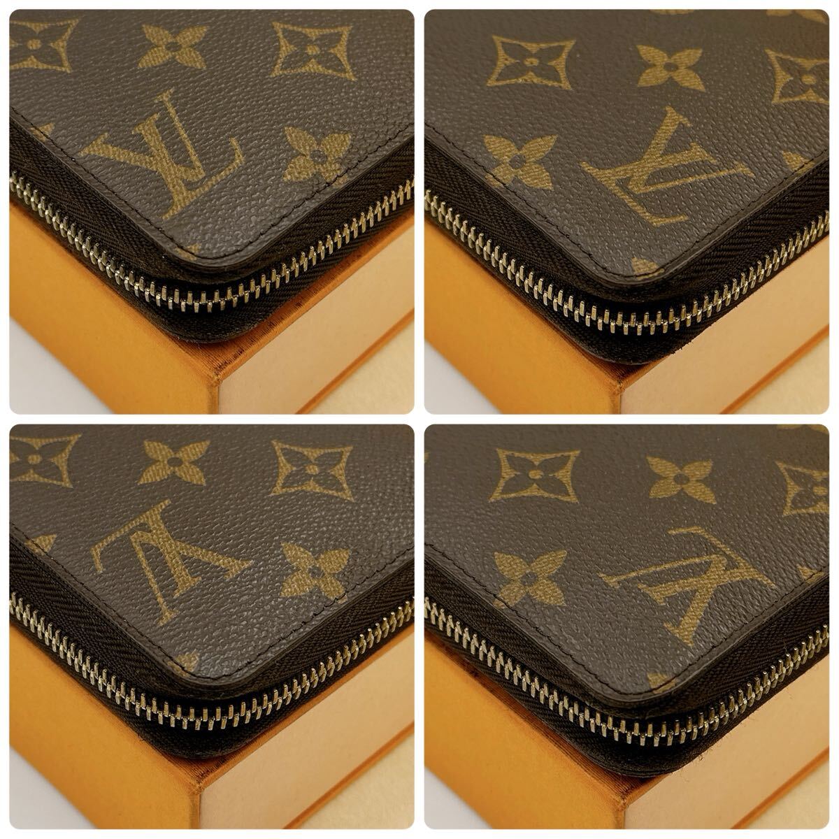 5646 極 LOUIS VUITTON ルイヴィトン モノグラム ジッピーウォレット ラウンドファスナー 長財布 ウォレット M60017 ...
