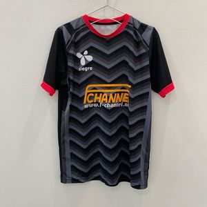 M169 alegre 半袖スポーツウェアＴシャツ サッカー ブラック メンズ L ゲームシャツ