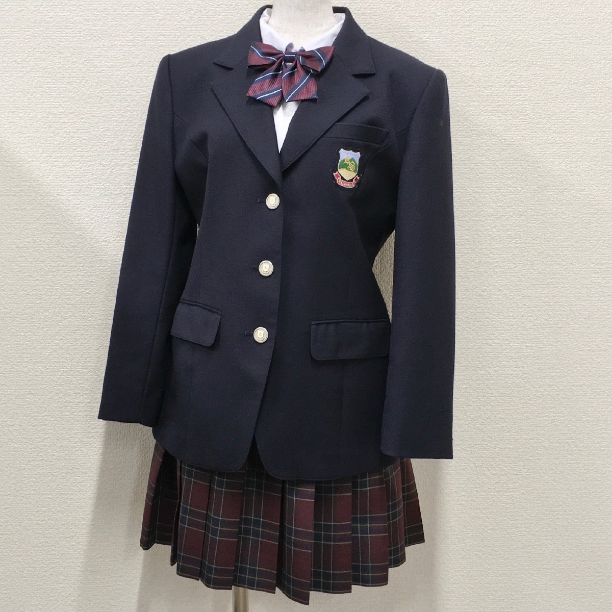 A2033/S1876] 新潟県 柏崎総合高校 4点 /ブレザー:M/ブラウス:L～LL