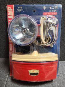 富士灯器　フジ　ベルト付き　ヘッドランプ　 昭和レトロ 長期保管品 昭和　ヘッドライト
