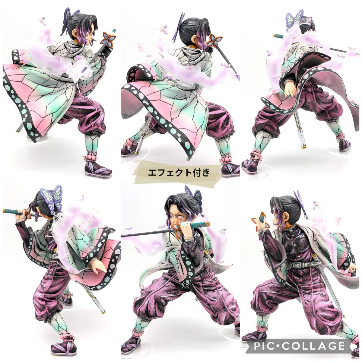 鬼滅の刃 胡蝶しのぶ 絆ノ装 リペイント2次元彩色 改造　完成品 フィギュア リペイント フィギュア 鬼滅の刃 胡蝶しのぶ 二次元 2D repaint 漫画