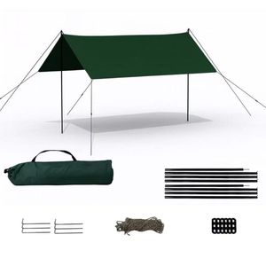 アウトドア 超高品質 3x4.5m キャンプタープ 防水UV日焼け紫外線カット 遮光コーティング