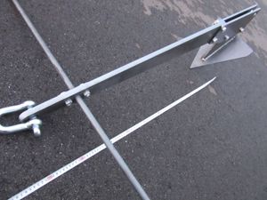 イカリ屋さんの約２４ｋｇ 筏／係船 用イカリ 鉄製 無地・無塗装
