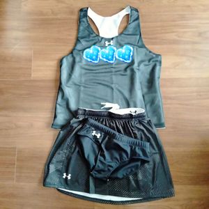 注目！ラクロスユニ 3点セット レディース アンダーアーマー リバーシブル 1217