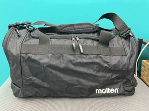 在/ molten/モルテン ボストンバッグ 黒 ブラック 鞄/かばん/カバン/スポーツバッグ/大容