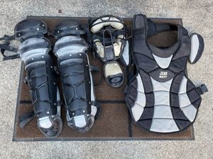 ☆★ZETT　軟式野球 キャッチャー防具セット マスク スロートガード プロテクター レガー