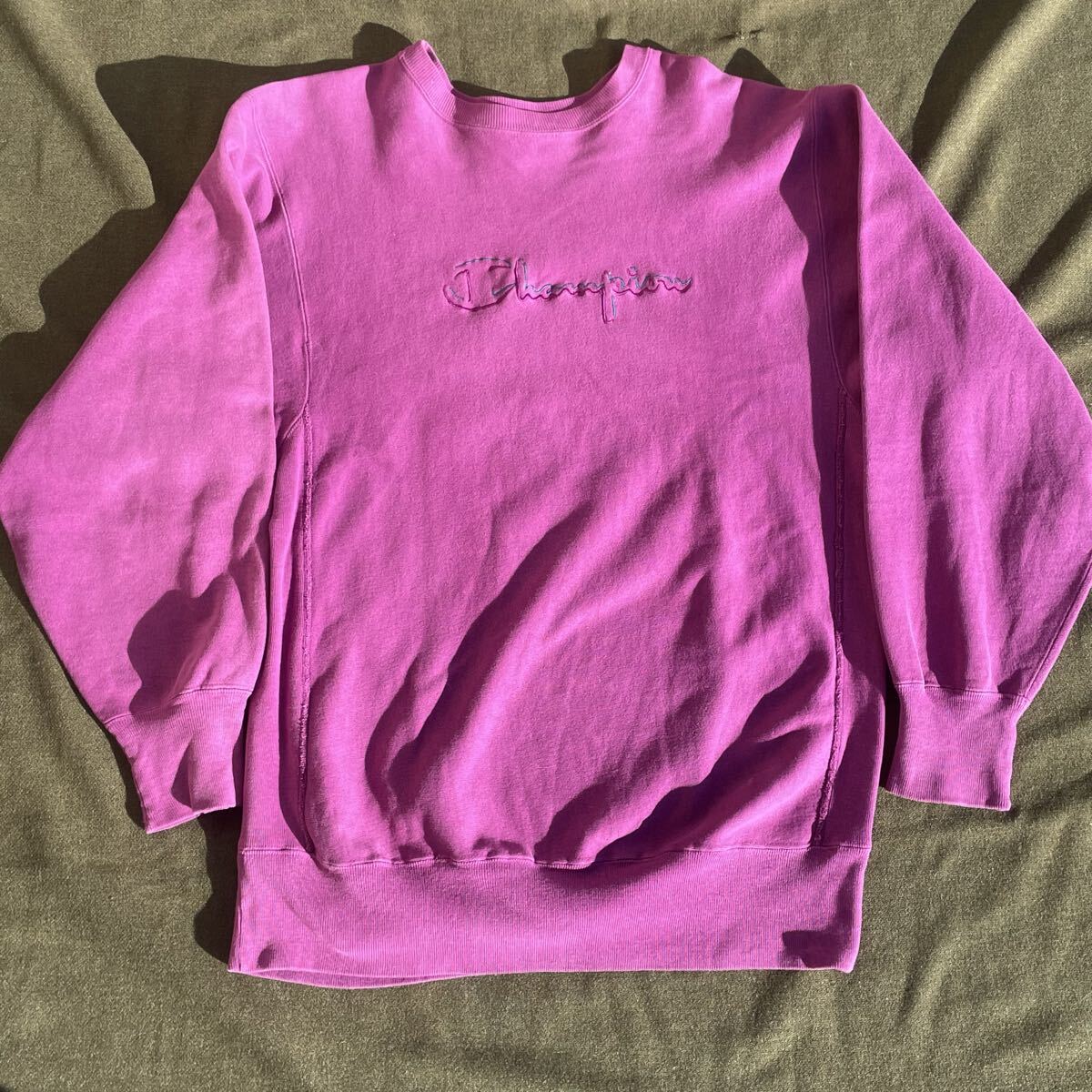 90s Champion チャンピオン リバースウィーブ パープル スウェット USA