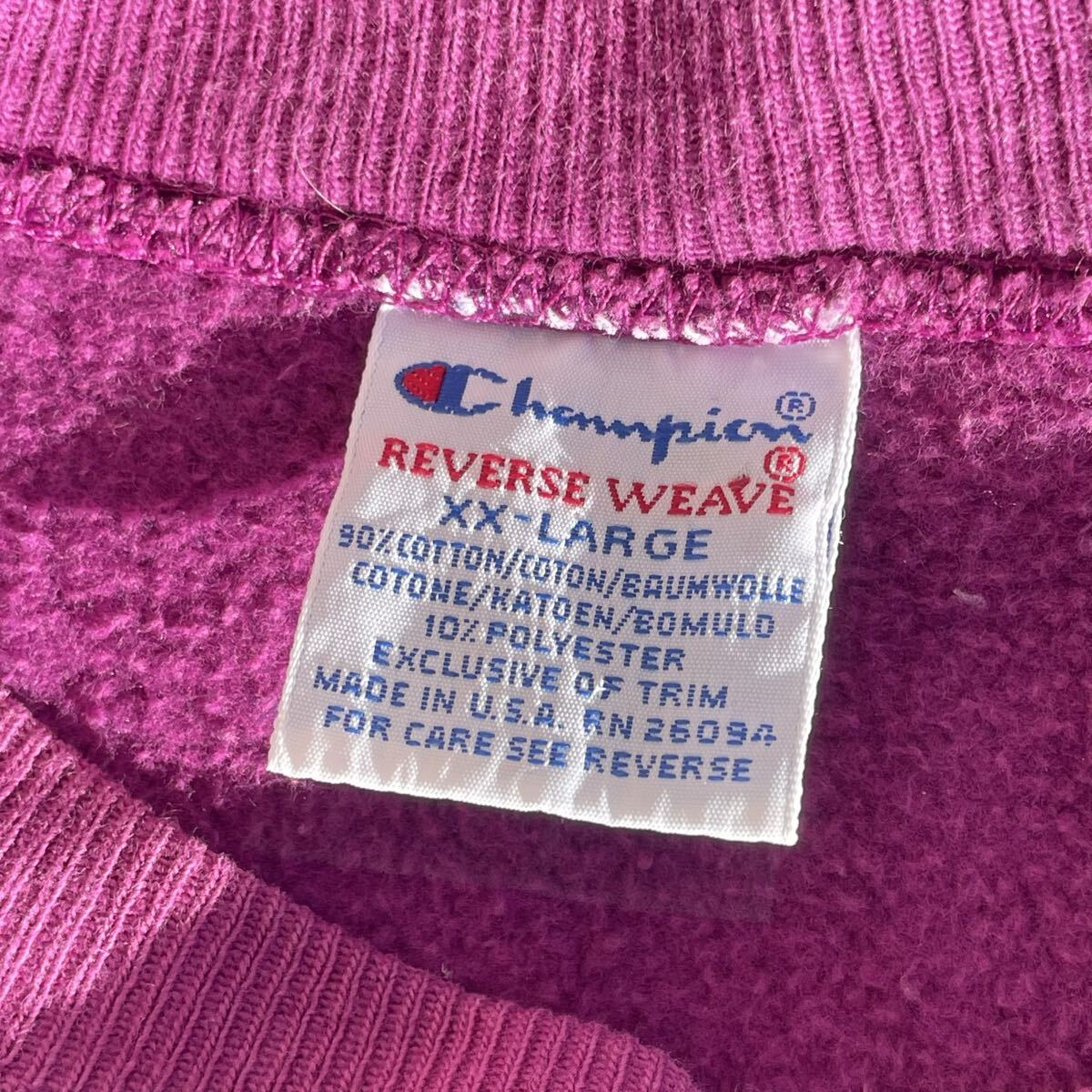90s Champion チャンピオン リバースウィーブ パープル スウェット USA