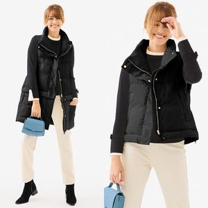 美品■DoCLASSE /ドゥクラッセ ■エコダウン・2WAYモードジレ■黒■sizeL■おしゃれ♪