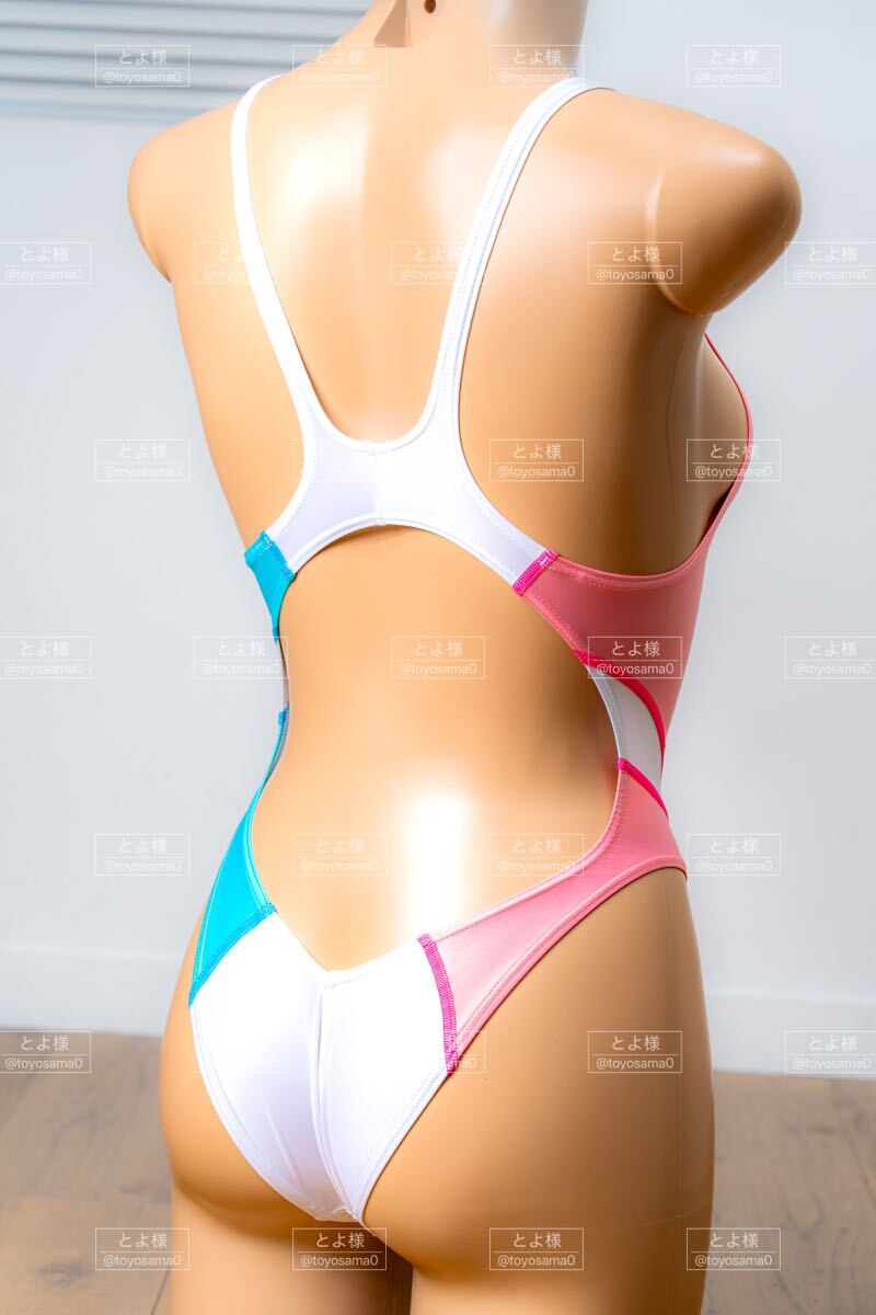実物撮影】 パルフェット pharfaite 競泳水着 ハイレグ 超光沢