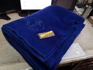 イタリア海軍放出品　ウールブランケット　アンカー　062921