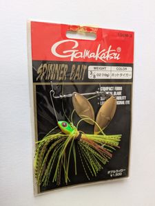 新品　　がまかつ　　　スピナーベイト　3/8オンス　　　　　ホットタイガー　　　