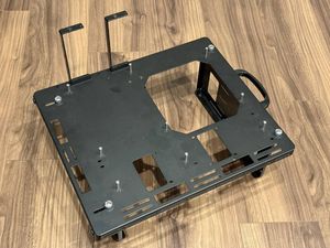 ●中古●長尾製作所 SMZ-2WBT-EATX E-ATX対応 2WAY ベンチテーブル ブラック 送料無料