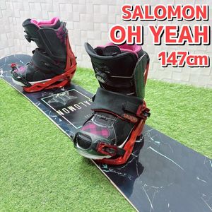レディース スノーボード 3点セット SALOMON サロモン OH YEAH 147cm / バイン サロモン