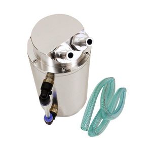 アルミ製 オイルキャッチタンク ホース 9mm 変換 アダプター 付き 丸型 円柱 エンジン オ