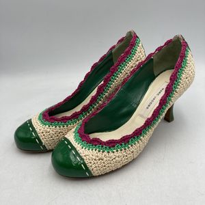 Y719 イタリア製 MARC JACOBS マークジェイコブス レディース パンプス 36 約 23cm ベー