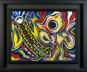 岡本太郎 油彩の値段と価格推移は？｜3件の売買データから岡本太郎