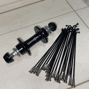 ★格安スタート★中古品★レア★DAHON ダホン K3用　フロントハブ スポーク&ニップル20本