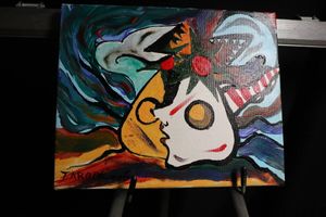 岡本太郎 油彩の値段と価格推移は？｜3件の売買データから岡本太郎