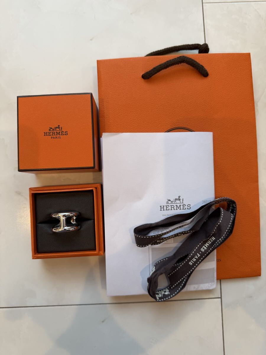 新品未使用 HERMES オスモズ GM 60サイズ 新品未使用 HERMES エルメス OSMOSE オスモズ GM サイズ60 指輪 リング