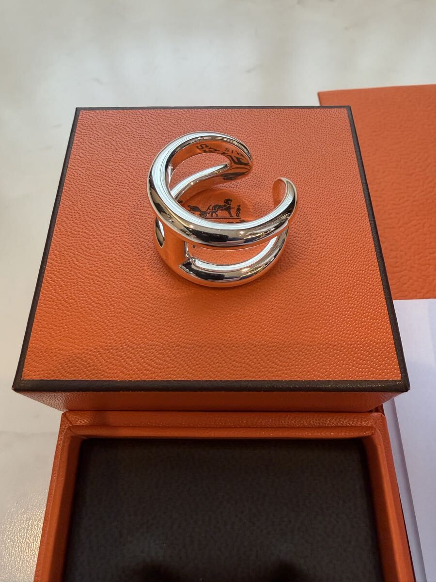 新品未使用　オスモズ　GM 60 新品未使用 HERMES エルメス OSMOSE オスモズ GM サイズ60 指輪 リング