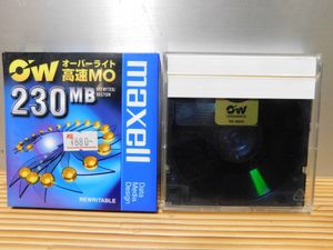 2枚セット　MAXELL　RO-M230 B1P　マクセル 3.5インチ MOディスク 高速 230MB