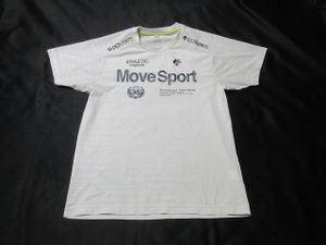 B-509★デサント・DMMLJA66♪アイボリー/Move Sport/半袖Tシャツ(O)★
