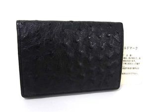 ■極上■本物■美品■ オーストリッチ カード入れ カードケース 名刺入れ パスケース メ