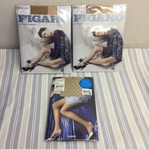 [服飾] パンスト「M～L」3点セット ベージュ系 アツギ/グンゼ figarro/tuche ストッキン