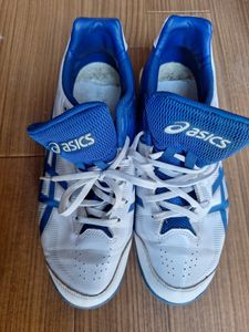 アシックス野球スパイク　ホワイト/ロイヤルブルー
