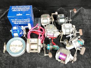 ★電動リール等10点まとめ Daiwa 400BR / SHIMANO 1000H / Daiwa X350 等 スピニングリー