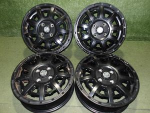 ☆　ホイール　RIVAI OFFROAD Plastic Bomb　14×4.5J　+43　PCD100　4H　4本　ブラック