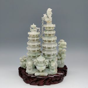 中国 置物 翡翠のYahoo!オークション(旧ヤフオク!)の相場・価格を見る