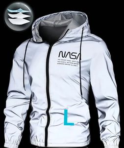 NASA リフレクターパーカー 反射ジャケット L