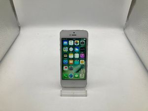 【中古・ジャンク】 外装不良 Apple iPhone 5 16GB SoftBank ホワイト＆シルバー NW利用
