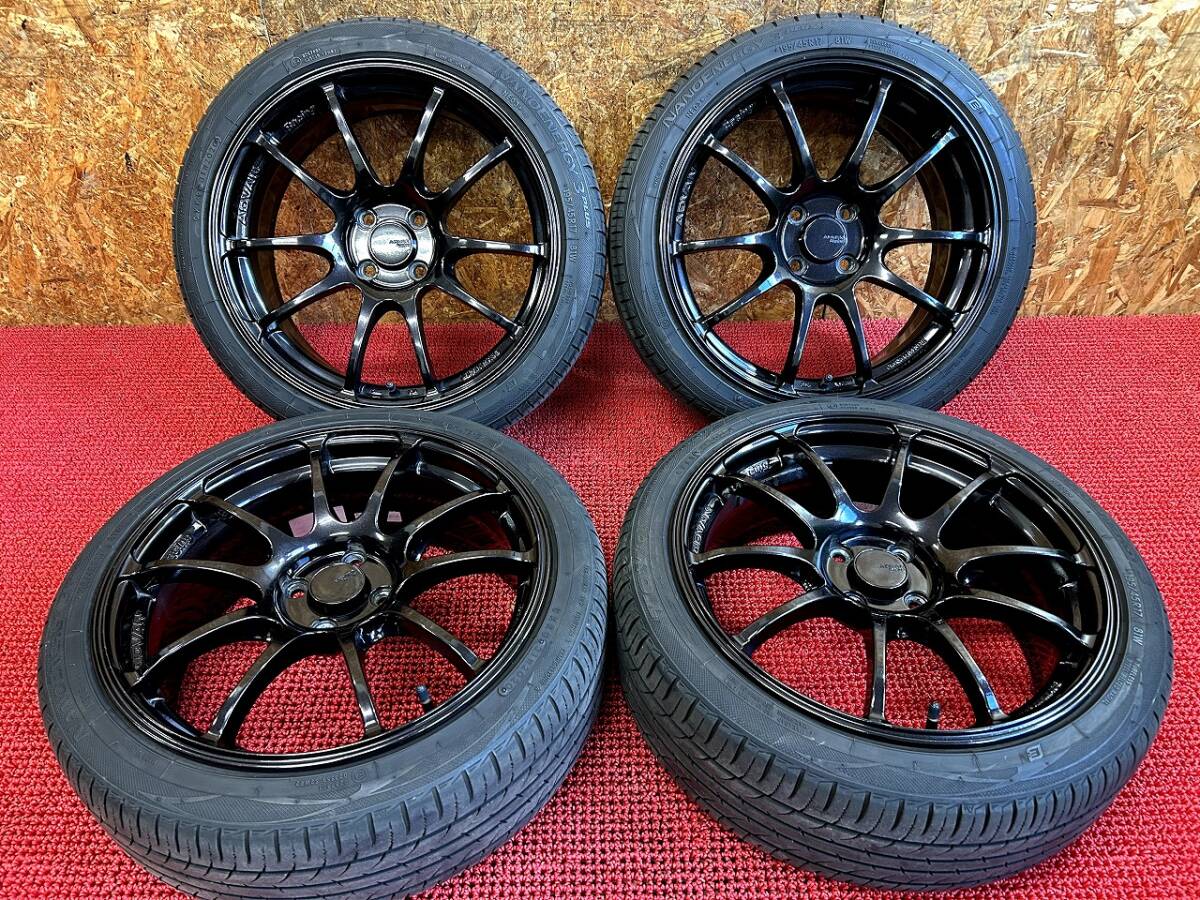 ADVAN RACING 17インチ 7J +38 PCD100 195/45 トーヨー ナノエナジー 