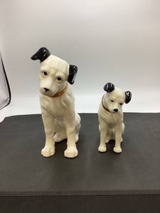 ★中古★ビクターVictor犬 ニッパー君高さ32cm陶器置物　3ー2198 アンティーク ビクター犬（Victor） ニッパー君（Nipper） 陶器 置物