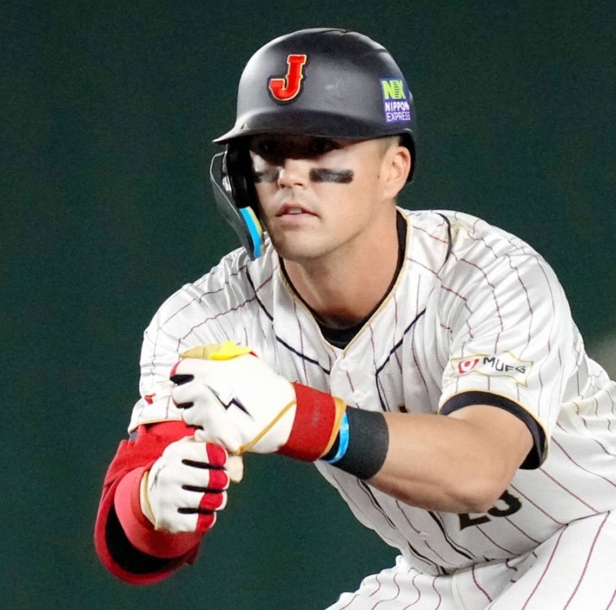 GE☆WBC 優勝年着用！ラーズ・ヌートバー直筆サイン+ GU 2023入り実