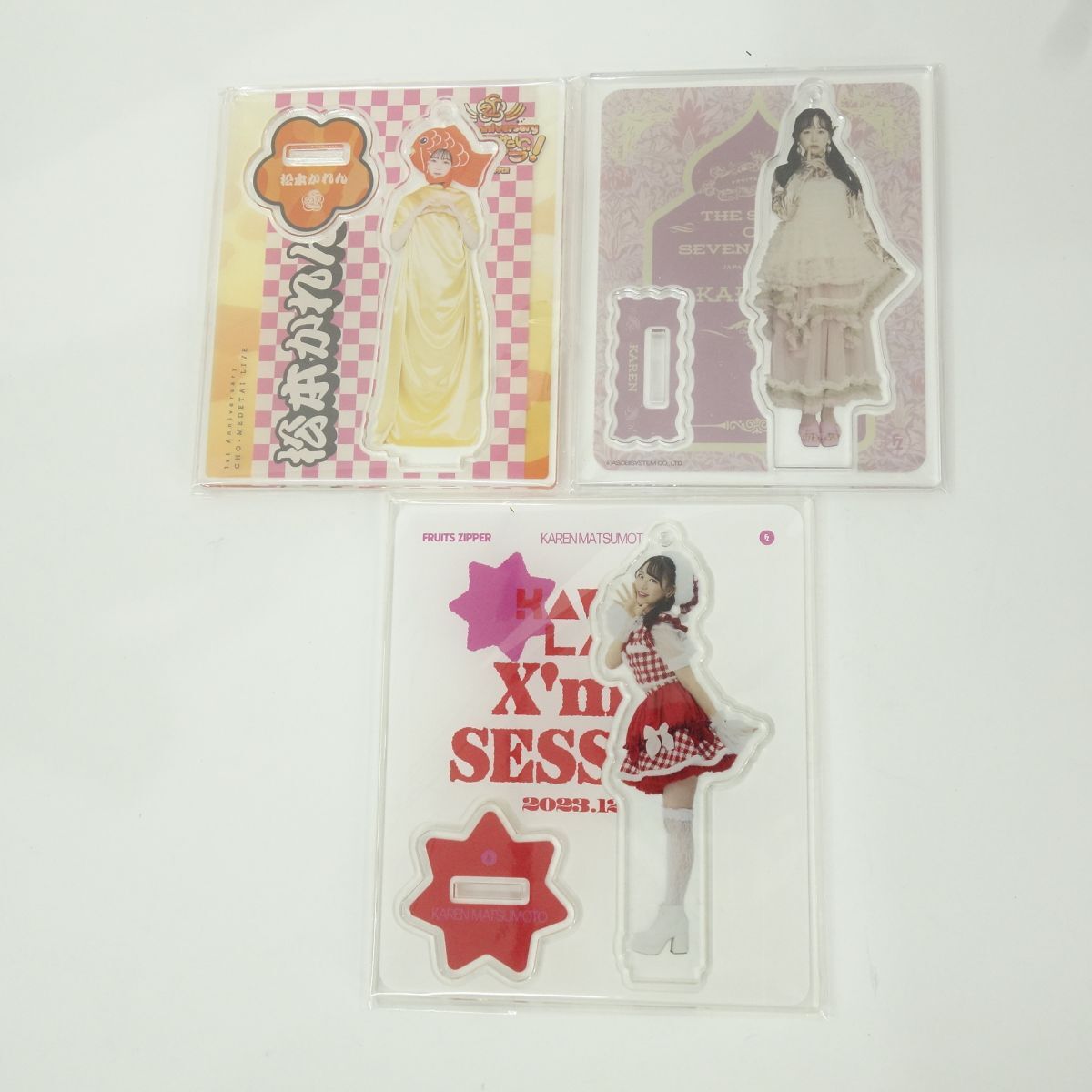 030 FRUITS ZIPPER フルーツジッパー ふるっぱー 松本かれん アクリル