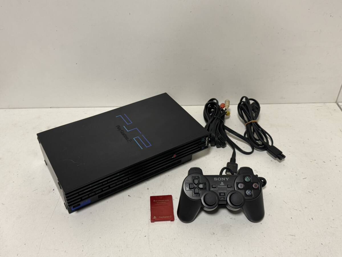 ソニー PS2 本体セット SCPH-30000 ブラック メモリーカード
