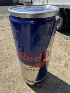 【希少】Red Bull 冷蔵庫 Red Bull ECO COOLER Table Top Mini Fridge Silver Aluminum With