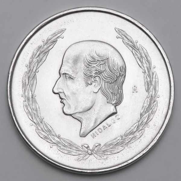 1円～☆質流れ☆メキシコ 5ペソ銀貨 イダルゴの横顔 1951年発行 純度72