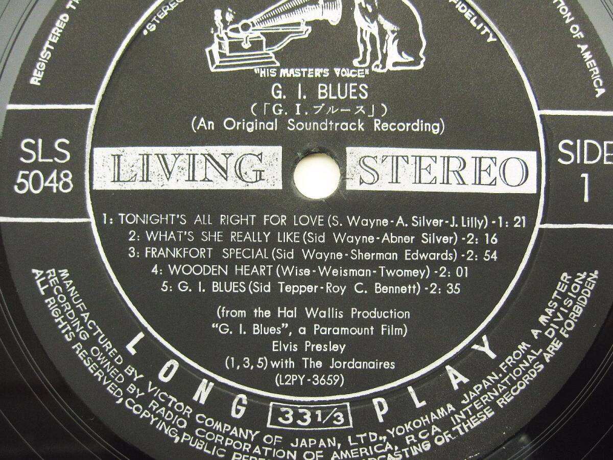 LP レコード ELVIS PRESLEY エルヴィス・プレスリー G.I.BLUES VICTOR