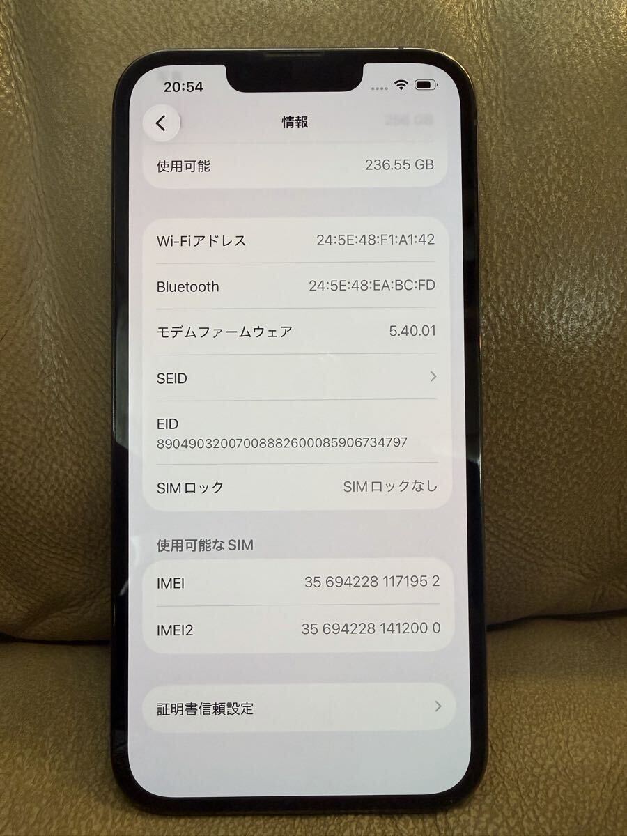 1円スタート！バッテリー100%！ iPhone13Pro 256GB 「グラファイト