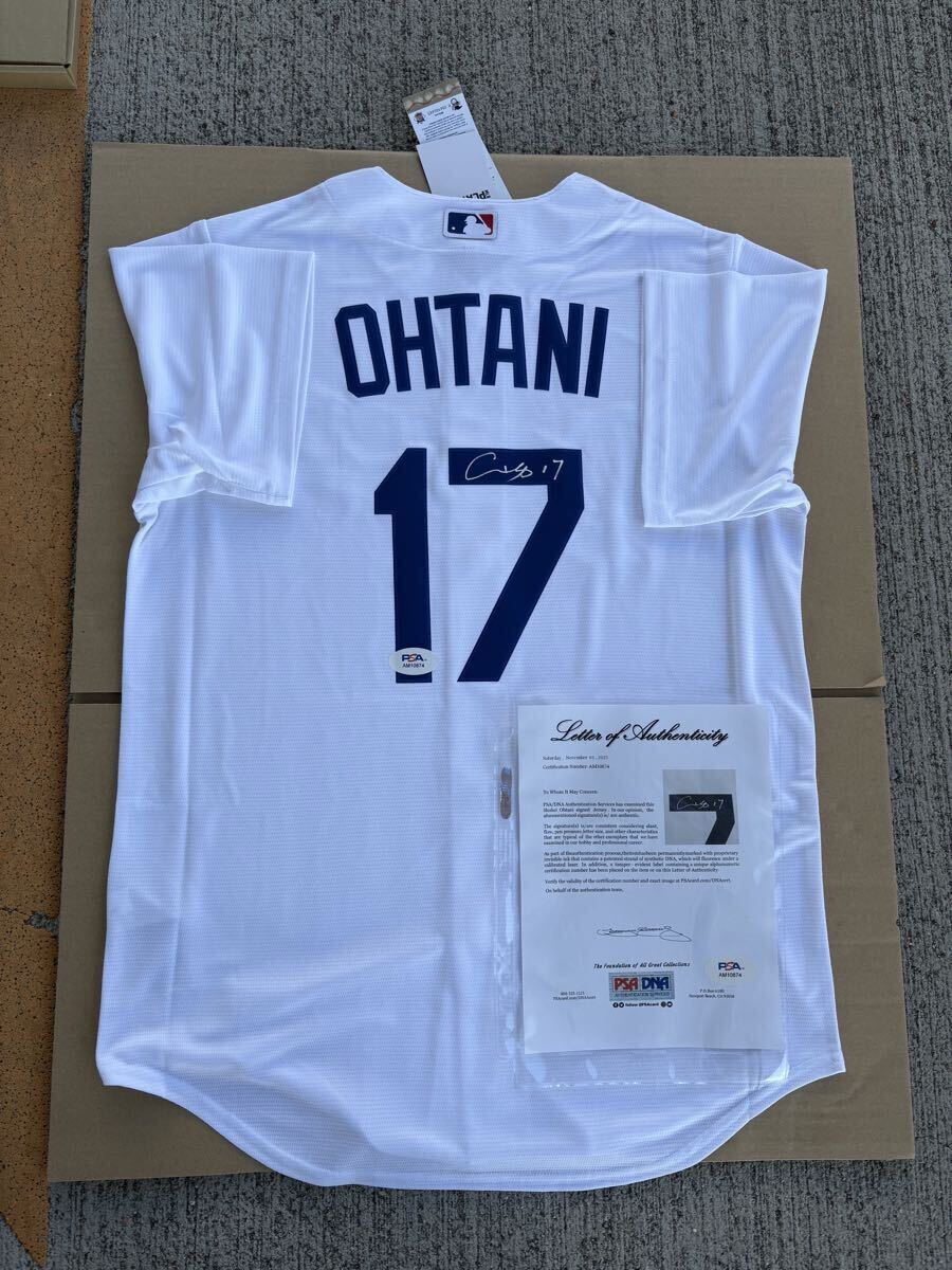 ロサンゼルス・ドジャース 大谷翔平選手 ホームユニフォーム 使用