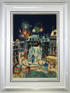 ヒロ・ヤマガタ「ミルキーウェイ」シルクスクリーン 直筆サイン入り 額縁入り 美品 ヒロ・ヤマガタ「ネオン」シルクスクリーン 直筆サイン入り 額縁